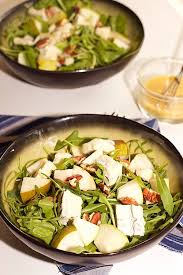 · place the salmon filets on the prepared baking sheet skin side down. Gorgonzola And Pear Salad With Pecans The Tasty Chilli