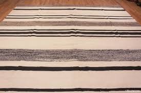 white black modern flatweave kilim rug