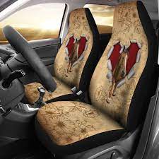 Ripped Heart Vintage Car Seat Covers