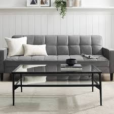 New 2 tier rectangular coffee table glass shelf wood living room furniture black. Tier Glass Coffee Tables Target