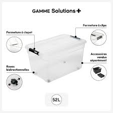 Solutions 52l Clear Plastic Box Iture