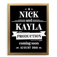 Baby Production Pregnancy Announcement Sign