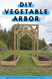 how to make a diy vegetable arbor the