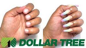dollar tree acrylic nails at home all