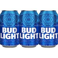 bud light beer cans pack of 6