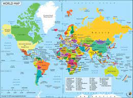 world map a map of the world with