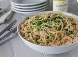 angel hair pasta with smoked salmon and dill