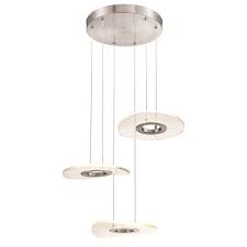 George Kovacs Light Ray Brushed Nickel Modern Contemporary Clear Glass Sputnik Led Pendant Light In The Pendant Lighting Department At Lowes Com
