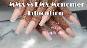 mma vs ema monomer education acrylic