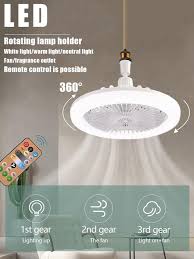 1pc White Led Ceiling Fan With