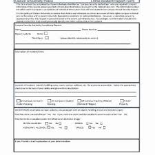 Incident Report Forms Templates Sample Police Report Template
