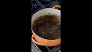 quick tip for cleaning burnt food from