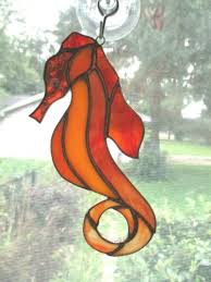 Handmade Stained Glass Seahorse