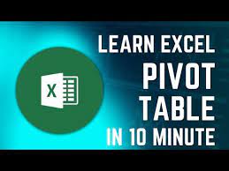 excel pivot tables explained in 10
