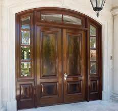 custom arched double entry door with