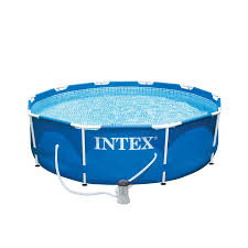 intex metal frame pool with filter pump