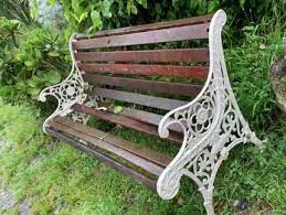 Vintage Cast Iron Bench Seat Garden