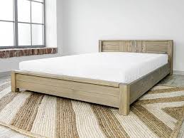 montana low double bed made of pine