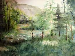 Watercolor Landscape Painting Archival