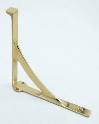 Solid Brass Shelf Brackets For Glass