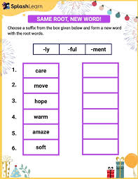 same root new word ela worksheets