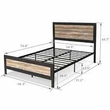 metal platform bed frame