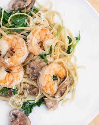 garlic shrimp and supergreens with