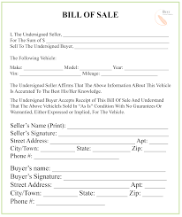 Bill Of Sales 2 Best Letter Template