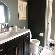 black bathroom vanity work
