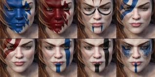 viking warrior makeup 3d models for