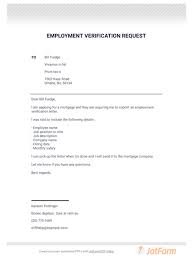 Employment Verification Request Letter Pdf Templates Jotform
