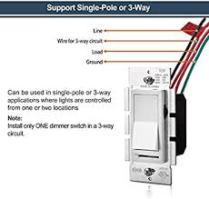 Read cabling diagrams from negative to positive plus redraw the circuit like a straight range. 10 Pack Bestten Dimmer Light Switch Single Pole Or 3 Way 120v Compatible With Dimmable Led Cfl Incandescent And Halogen Bulbs Decorator Wallplate Included Ul Listed White Amazon Com Industrial Scientific