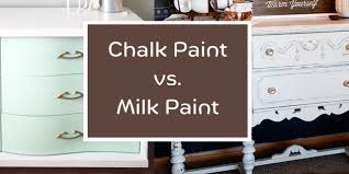 milk paint vs chalk paint what s the