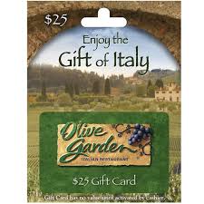 olive garden 25 gift card