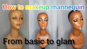 permanent makeup at home on mannequin