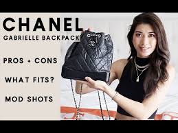 chanel gabrielle backpack what fits