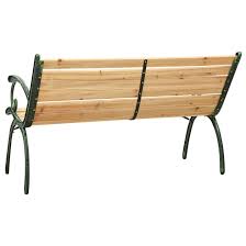 Garden Bench 116 Cm Cast Iron And Solid