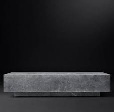 Whether you prefer fluid lines or sharp edges, the. Rh Modern Marble Plinth Coffee Table