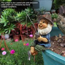 Garden Ornaments Fishing Resin Dwarf