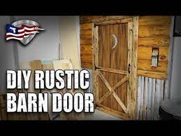 build an easy diy rustic barn door