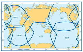 Ba5095 A Gnomonic Planning Chart For Great Circle Sailing North Atlantic Ocean