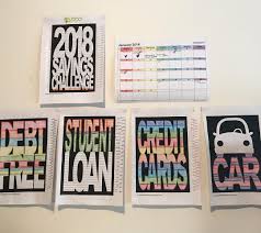 Debtfree_2018 Has A Very Colorful And Inspiring Wall Of Debt