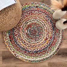 rita rugs unique hand woven round rug
