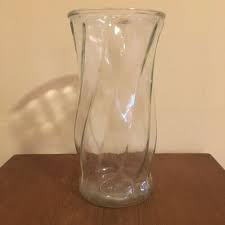 Large Clear Glass Flower Vase