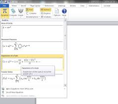 Graphical Formulas In Ms Word