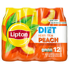 lipton zero sugar iced tea peach