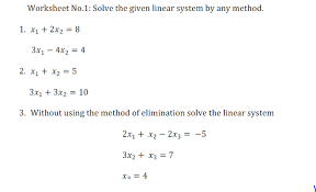 Answered Worksheet No 1 Solve The