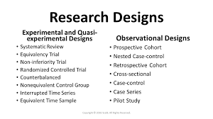 research designs choose the correct