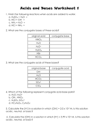 12 best images of acid rain and ph worksheet answers. Acids And Bases Worksheet 1