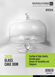 Glass Dome Cake Storage Glass Cake Stand